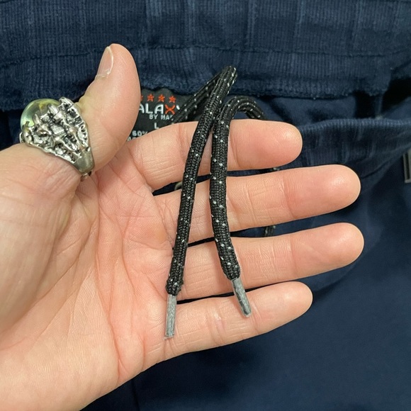 EUC Men’s Size Large (31” waist) Galaxy By Harvic Drawstring Joggers Dark Navy - Picture 5 of 10